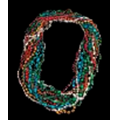 Blank Multi Color Assorted Style Mardi Gras Bead Necklace (Non Flashing)